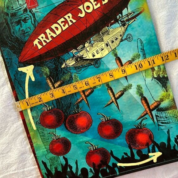 Trader Joe’s Plastic Reusable Shopping Tote Bag 6 Gallon Ohio Collectible - Picture 9 of 14